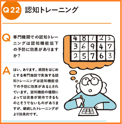 MCIハンドブックより認知トレーニング
